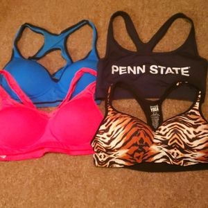 Lot of 4 Sports Bras